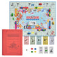 WS Game Company Monopoly Junior Vintage Bookshelf Edition: Linen Fabric-Wrapped Book Case - Classic Monopoly Jr. Board Game for Family Game Night (2-4