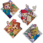 Mattel Minecraft Advent Calendar, 3 3.25-in Scale Action Figures including Santa, 17 Accessories & 4 Stickers, Pixelated Design