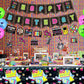 80s Party Supplies - Back to the 80s Party Decorations Set Including HAPPY BIRTHDAY Banner, Hanging Swirls, 80s Element Bunting, Plates, Cups