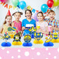 8Pcs Yellow Cartoon Party Supplies Set Honeycomb Centerpieces Double Sided Table Topper for Birthday Decorations