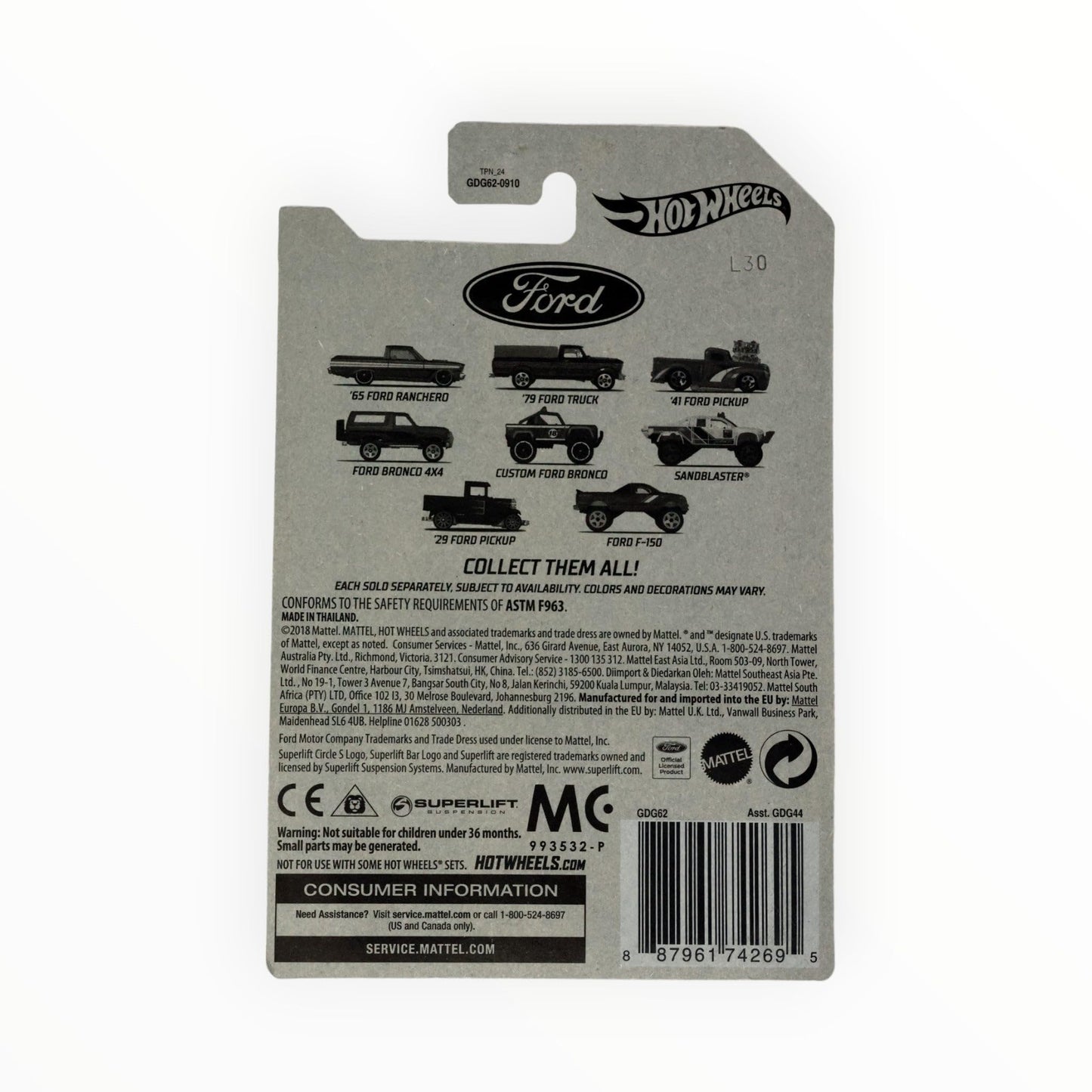 Hot Wheels '65 Ford Ranchero (1:64 Scale Truck)