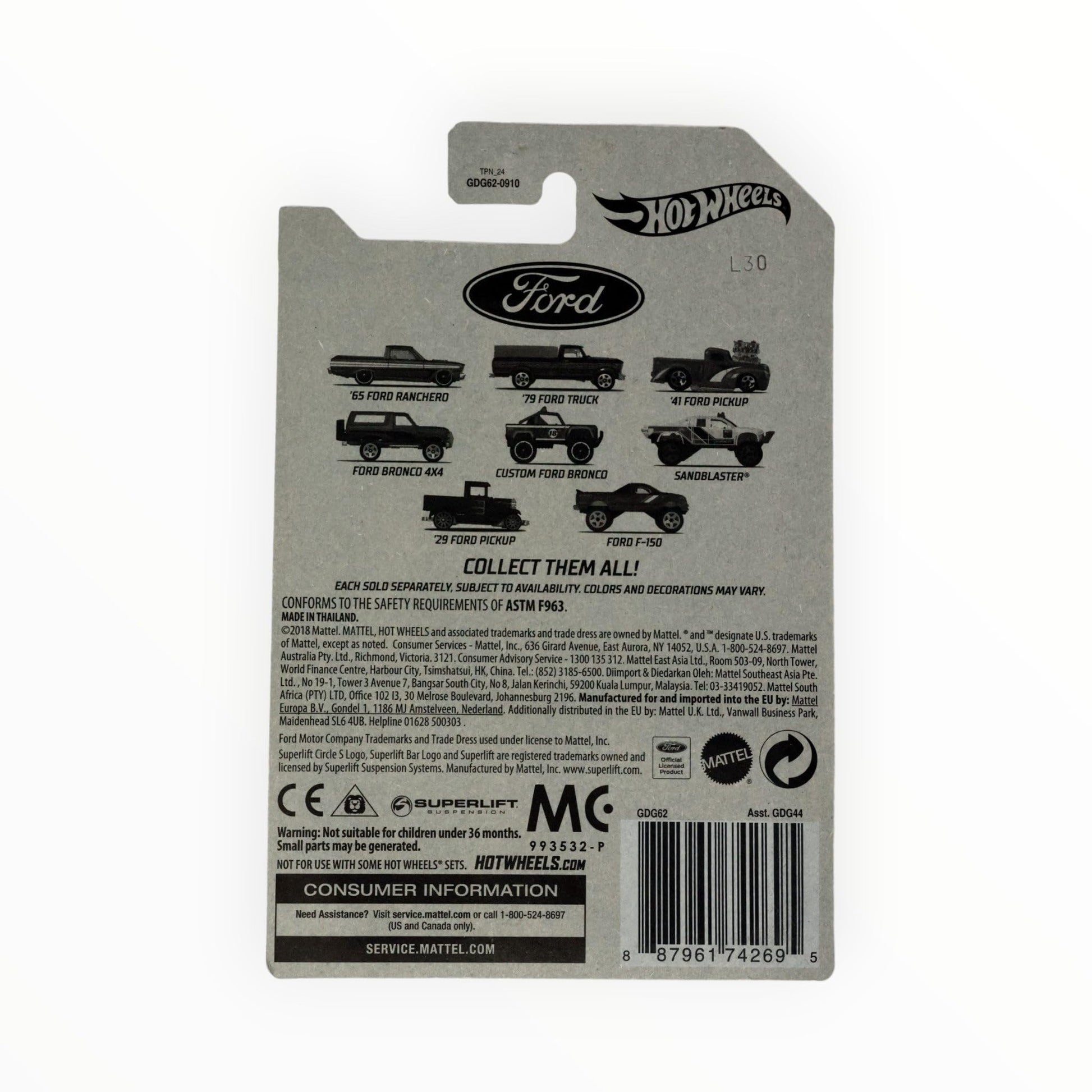 Hot Wheels '65 Ford Ranchero (1:64 Scale Truck)