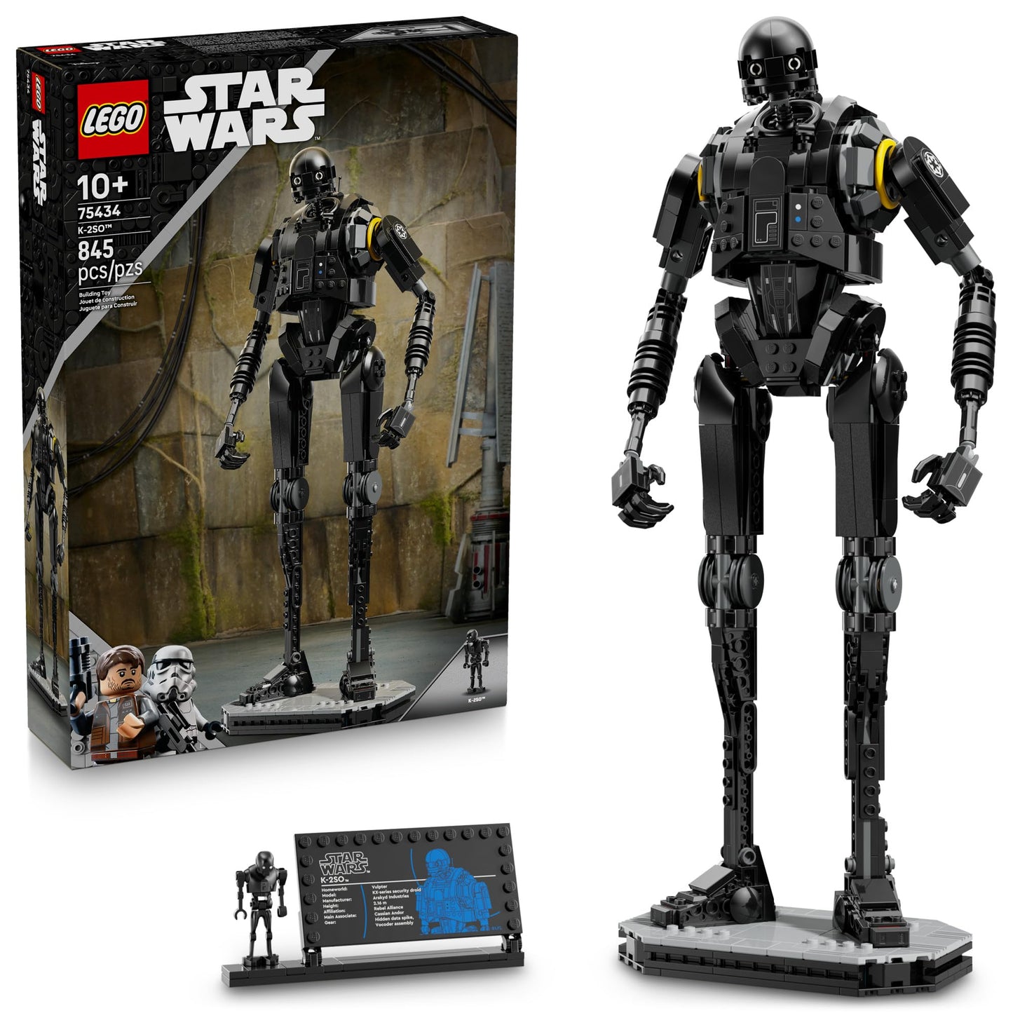 LEGO Star Wars: Andor K-2SO Security Droid - Building Toy for Kids, Ages 10+ - Makes a Great Gift for Boys and Girls - Model Kit and Room Decor Idea