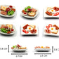 Mixed 10 Assorted Breakfast Set - Miniature Food, Tiny Food for Decoration Dollhouse, Doll House, Diorama (Scale 1:24, 1/24)