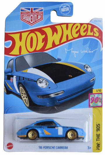 Hot Wheels '96 Porsche Carrera, HW The '90s 1/10 [Blue] 174/250