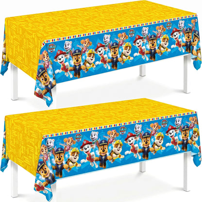Paw Patrol Tablecloth 2-Pack - Paw Patrol Birthday Decorations for Party