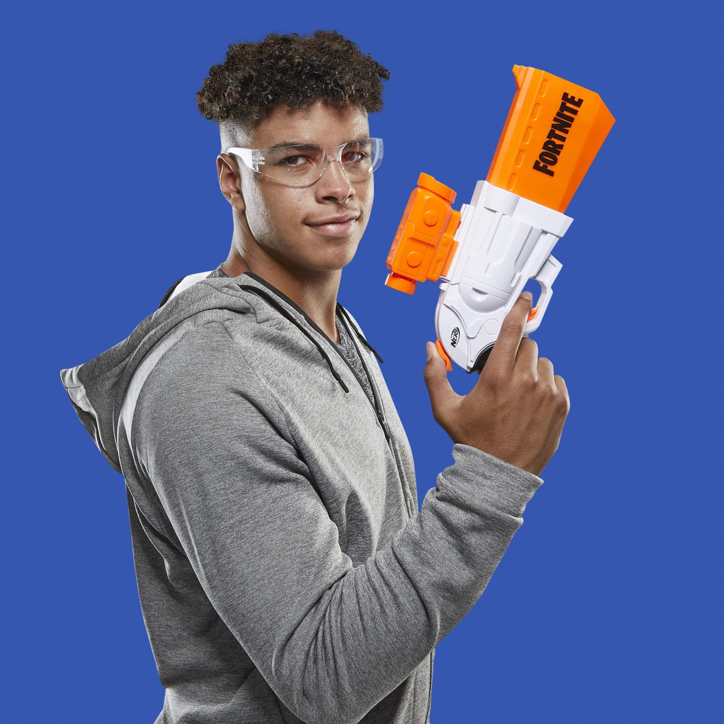 Nerf Fortnite SR Blaster - 4-Dart Hammer Action - Includes Removable Scope and 8 Official Nerf Elite Darts - for Youth, Teens, Adults