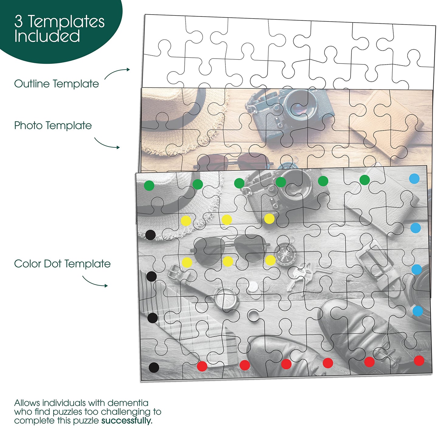 Keeping Busy Travel Dementia Puzzles Activities for Seniors | Alzheimer Products for Elderly Patients | Fun Memory Game Toy & Cognitive Brain