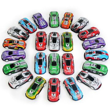 21 Pack Pull Back Toy Cars, Party Favors, Goodie Bag Stuffers, Race Vehicles Bulk, Pinata Fillers, Teacher Treasure Prize Box Toys for Boys Girls