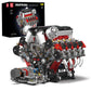Mould King V8 Engine Building Blocks Sets, V8 Engine Model Kit That Runs, MOC Engineering Model Building Kit with Battery and Motor, 2718 PCS Building
