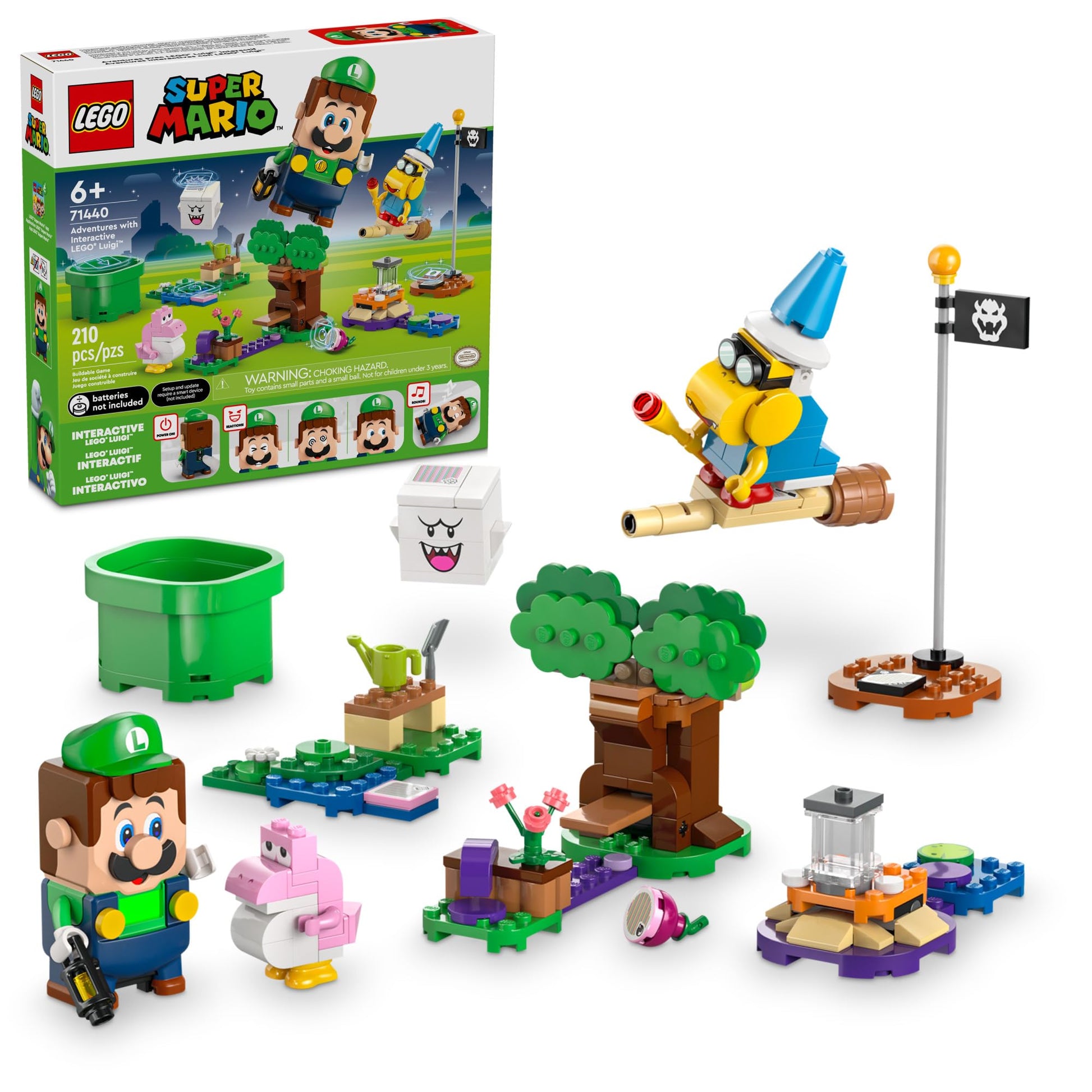 LEGO Super Mario Super Mario Adventures with Interactive Luigi Toy - Building Toys for Kids, Boys & Girls, Ages 6+ - Nintendo Birthday Gift Idea