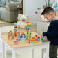 Jasey's Toy Chest Build & Imagine Wooden Blocks | 80-Piece Educational Building Set with Animal & Shape Blocks | Toddlers Ages 12+ Months