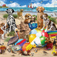 White Mountain 500 Piece Jigsaw Puzzle Summer Dog Gift, Beach Buddies