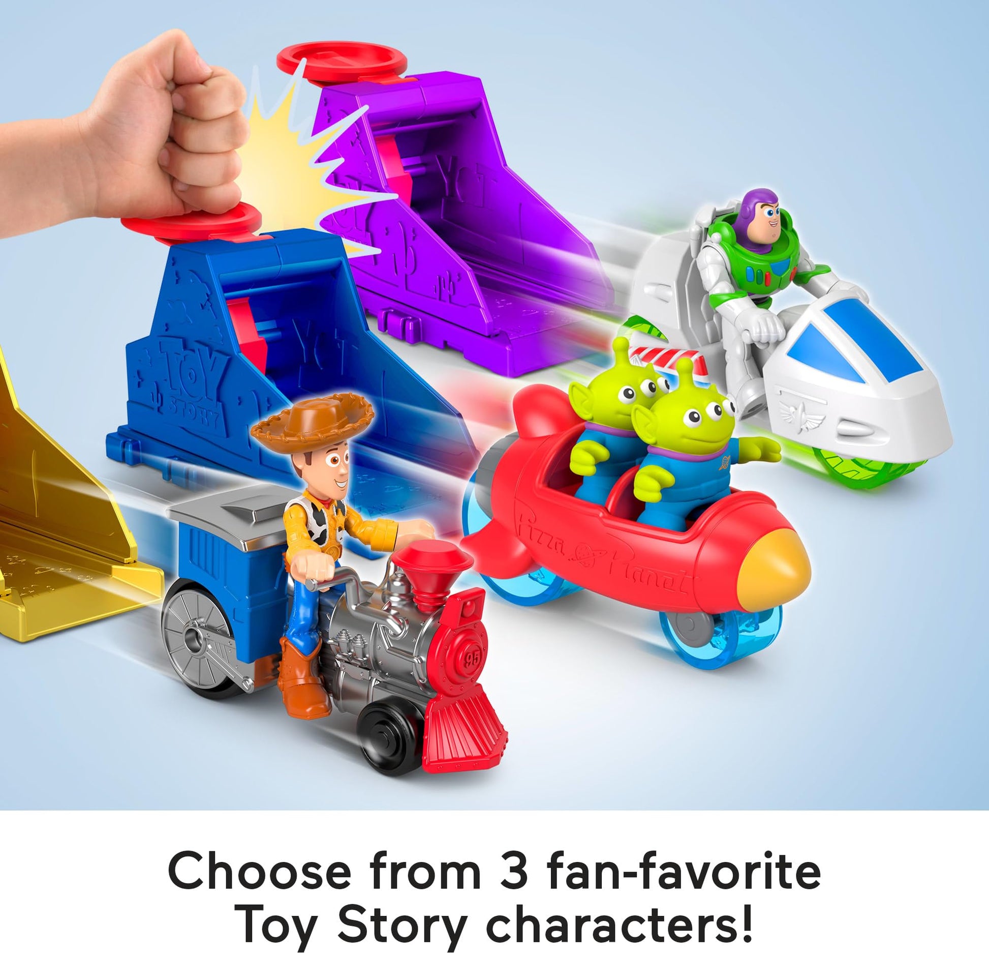 Fisher-Price Story Imaginext Toy Launcher Set with Alien & Vehicle