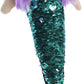 Aurora® Enchanting Sea Sparkles™ Sequin Sparkles™ Jenna Stuffed Doll - Imaginative Play with Magical Companions - Perfect for Kid's Birthdays