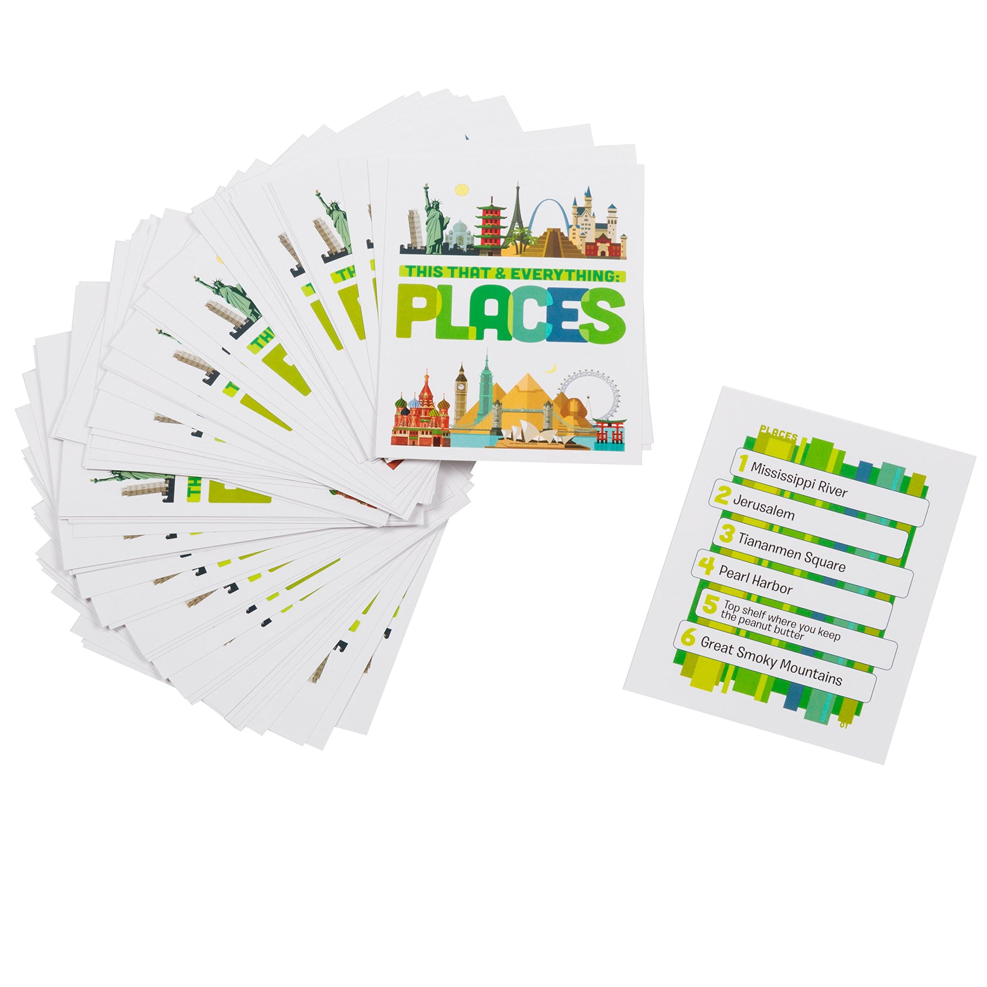 Outset Media This That and Everything: Places - Travel Sized Trivia Party Game for 4 or More Players Ages 12 and up