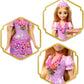 Mattel Disney Frozen Elsa Ice Skating Fashion Doll & Accessories with 8 Surprises, Including Snowflake Gem Box, Ring for Child & Play Pieces