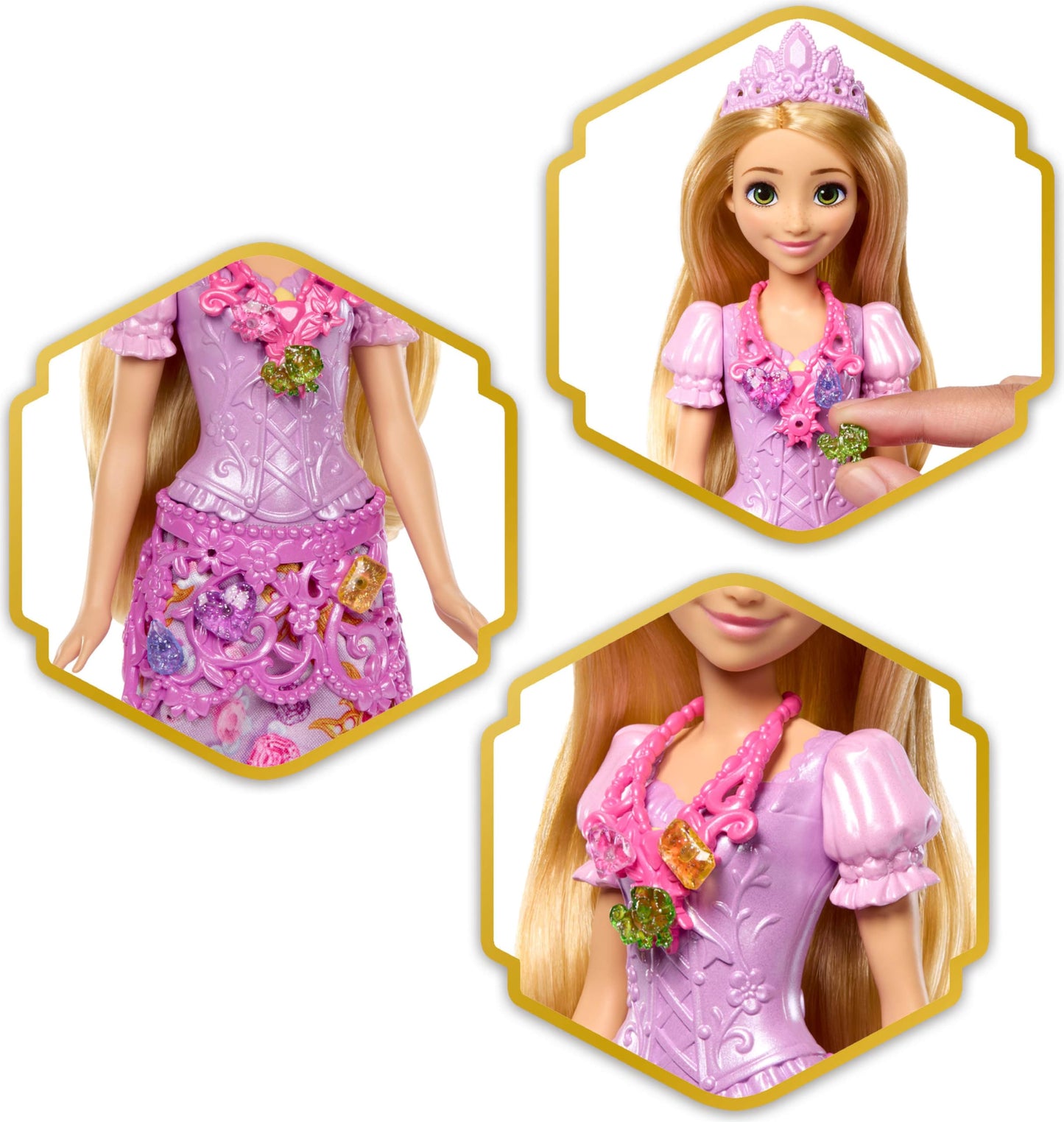 Mattel Disney Frozen Elsa Ice Skating Fashion Doll & Accessories with 8 Surprises, Including Snowflake Gem Box, Ring for Child & Play Pieces