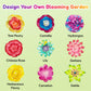 Kiditos Magic Flower Craft Kit for Girls, DIY Color Changing Flower Bouquet Craft & Science Kit, Arts & Crafts STEM Toy, Creative Birthday Gift