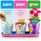 Paint & Plant Flower Garden Kit for Kids - Stoneware Pots, Seeds, Paint Set