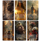 ZZBUY Ancient Egyptian Oracle Cards, Egyptian Symbols Oracle Deck for Beginners, Oracle Card with Meanings on Them
