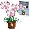 IBLOTIME Orchid Building Blocks, Flower Building Set, Botanical Orchid Plant 355 Pieces, DIY Decorative Desk Decor, Birthday Christmas for Teens