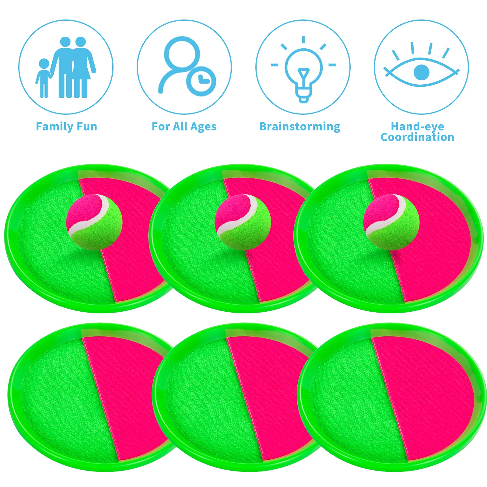 Beach Toys, Toss and Catch Ball Set, Outdoor Games, Beach Games for Kids