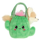 Aurora® Fashionable Fancy Pals™ Smiling Cactus™ Fox Stuffed Animal - On-The-go Companions - Stylish Accessories - Brown 7 Inches