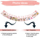 Sweet 16 Birthday Decorations Photo Banner in Rose Gold Pre-assembled - Sweet 16 Banner WITH Sixteen Photo Card Frames Party Supplies - Happy 16th