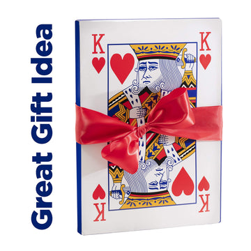 PREXTEX Jumbo Playing Cards Full Deck Huge Poker Index Giant Playing Cards Fun for All Ages! - s - Size 8.5 x 11 Inches