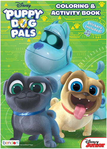 Disney Junior’s Puppy Dog Pals Coloring and Activity Book with Stickers (Pack of 6)