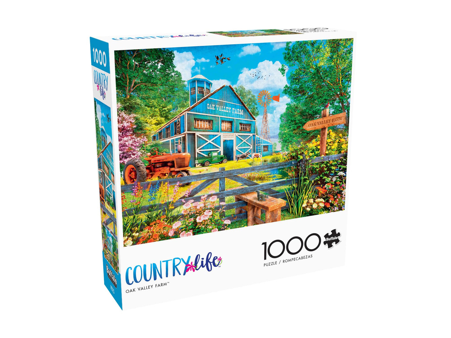 Buffalo Games - Oak Valley Farm - 1000 Piece Jigsaw Puzzle for Adults