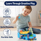 Zuvvo 120 PCS Light Up Magnetic Building Blocks for Kids - 1 Inch Magnet Cubes for Kids 3 4 5 6 7 8+, STEM Montessori Educational Toys, Sensory