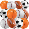 16" Inflatable Sports Beach Balls Variety Pack (12 Pcs) - 3 of Each Sport