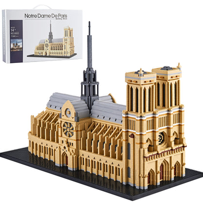 DOLBLOCK Notre Dame De Paris World Famous Micro Building Blocks Collection Model Architecture Sets for Adults 7380 PCS, Ideas DIY Mini Bricks Toy