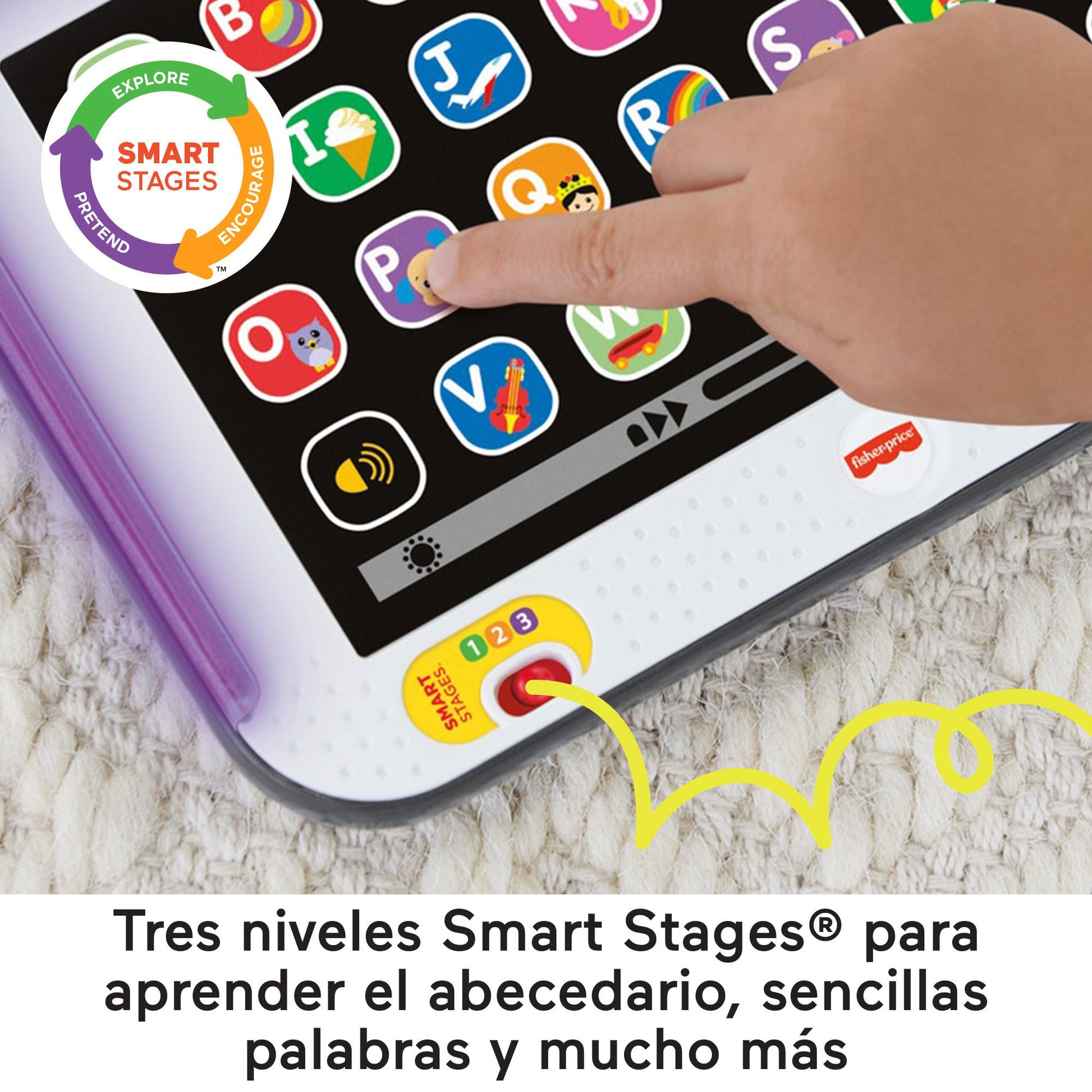 Fisher-Price My First Tablet, Electronic Baby Toy, 1 Year and Older (Mattel CDG61)