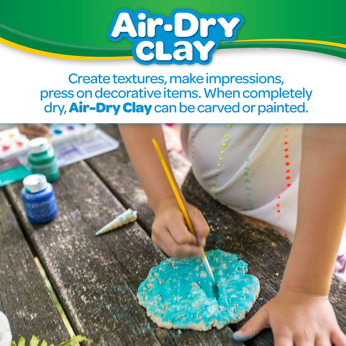 Crayola Air Dry Clay for Kids - White, 25lbs, Teacher Wishlist Supplies, Classroom Must Haves, Bulk Modeling Clay for Kids, No Bake, Sculpting &