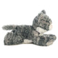 Aurora® Adorable Mini Flopsie™ Lily™ Stuffed Animal - Playful Ease - Timeless Companions - Gray 8 Inches