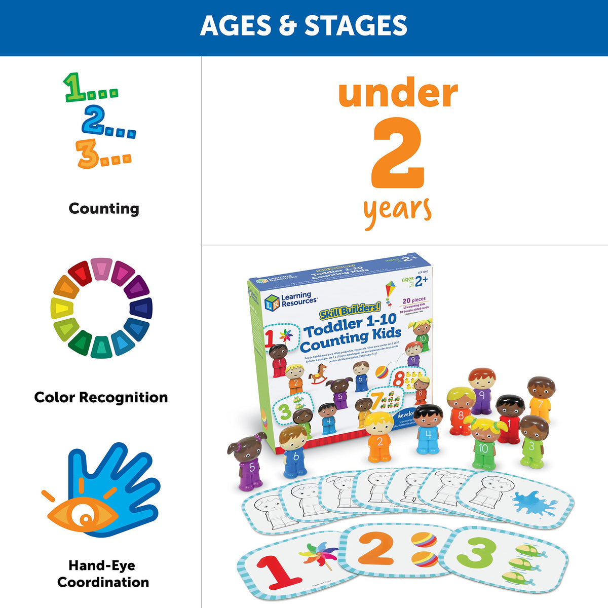 Learning Resources Skill Builders! Toddler 1-10 Counting Kids