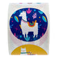 Llama Party Stickers / 250 Festive Desert Event Decals / 1.5" Vibrant Animal Round Envelope Seals / 6 Colorful Alpaca Designs/Made in The USA