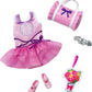 Barbie My First Barbie Clothes, Fashion Pack for 13.5-inch Preschool Dolls, Tutu Leotard with Ballet & Dance Accessories