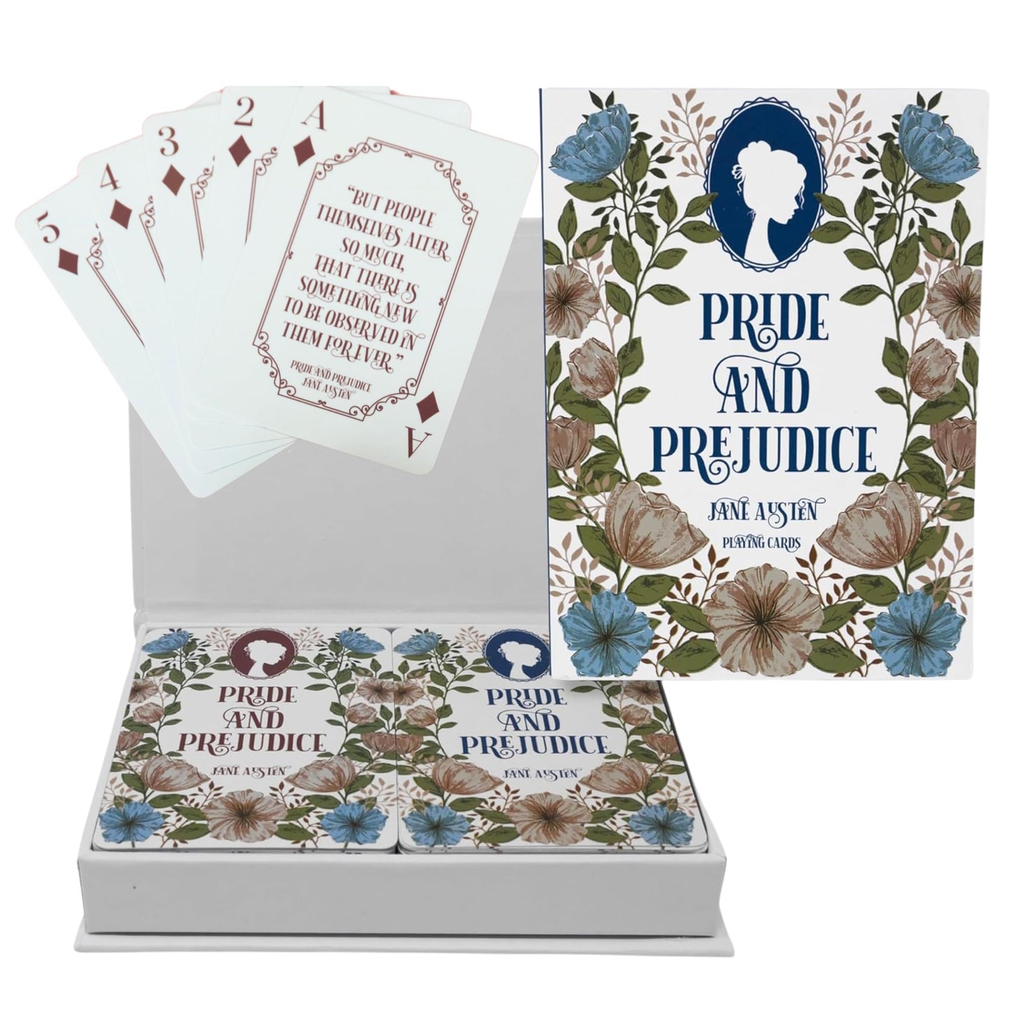 Steel Mill & Co. Set of 2 Decks of Playing Cards, Pride and Prejudice