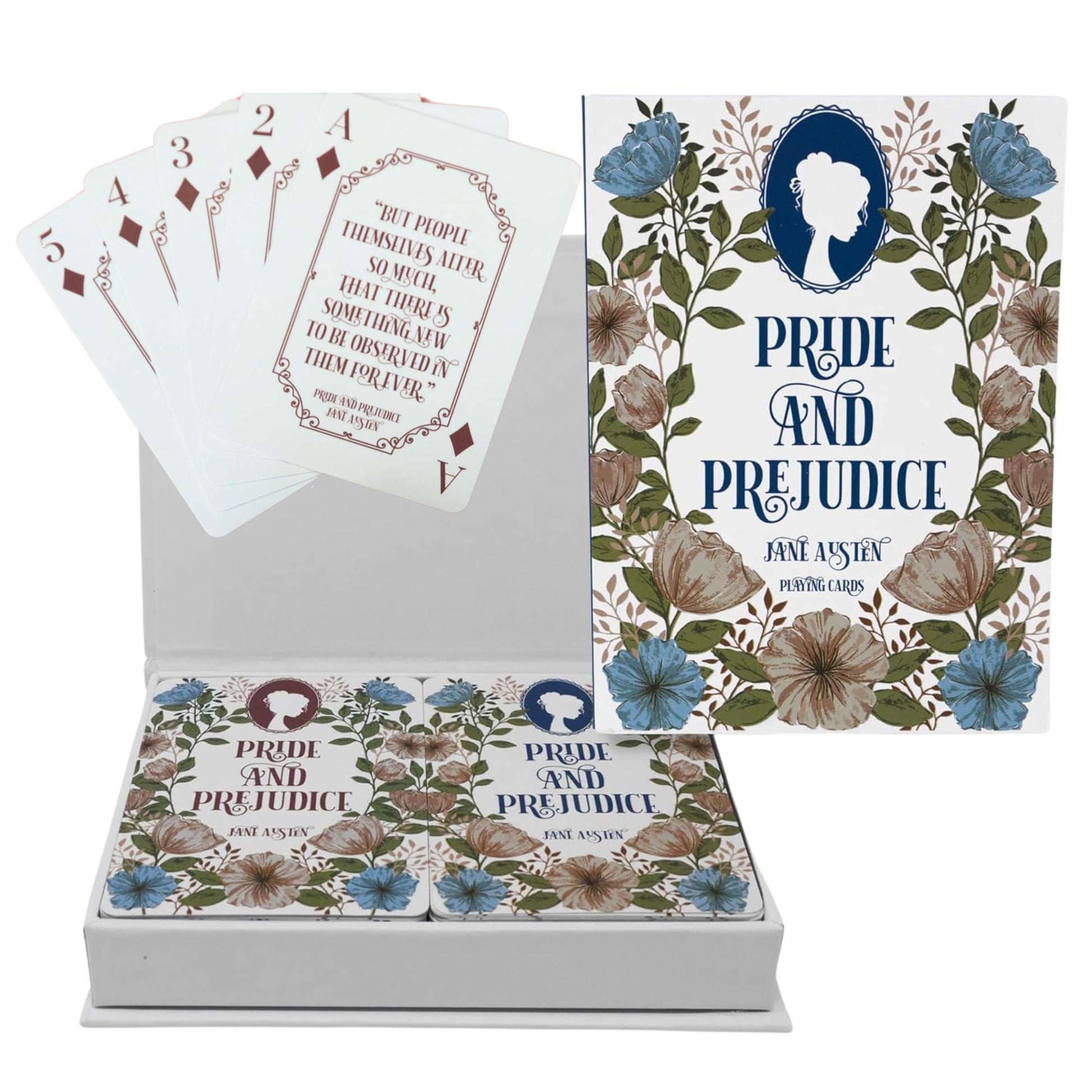 Steel Mill & Co. Set of 2 Decks of Playing Cards, Pride and Prejudice
