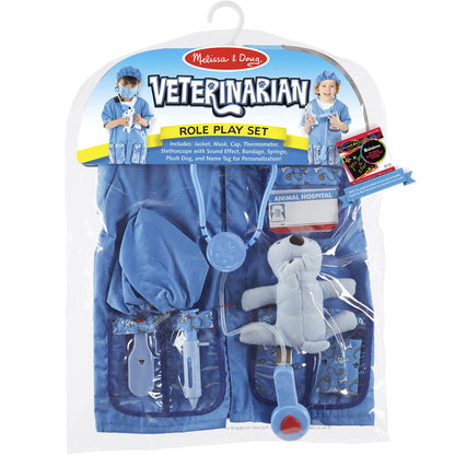 Melissa & Doug V e t e r i n a r i a n : Role Play Set Bundle with 1 Theme Compatible M&D Scratch Fun Mini-Pad (04850), Multicolored