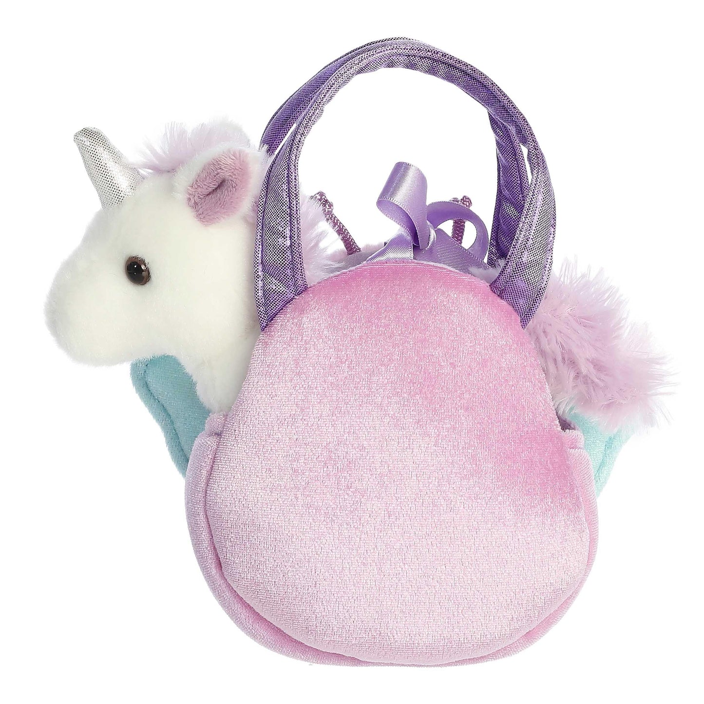 Aurora® Fashionable Fancy Pals™ Lil Butterfly™ Unicorn Stuffed Animal - Plush with Stylish Purse for Dress Up Fun - Perfect for Kids 3+ Years