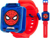 Marvel Spider-Man Educational Learning Digital Blue Watch for Boys by Accutime, Toddlers, Kids with Red Strap - Includes Timer, Stopwatch, Alarm