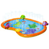 BANZAI Splash Pad Toddler Water Play Mat, 58 in Outdoor Kids Sprinkler Mat with 3D Sea Characters, Baby Splash Pad for Backyard Summer Fun