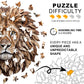 Wooden Puzzles for Adults - 200 Pieces Lion Unique Shaped Wooden Jigsaw Puzzles for Adults, Medium Size 10'' x 10.5'' Adult Wood Puzzles for Family