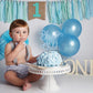 AHAORAY Bless This Child Cake Topper - Light Blue Glitter Chlid Christening Cake Decoration Supply - Smash Cake Topper for First Holy Communion