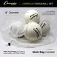 Champion Sports Premium Rhino Skin Dodgeballs with Mesh Storage Bag, Set of 6 - Glow in the Dark Playground Balls for Outdoor Games and Gym Class